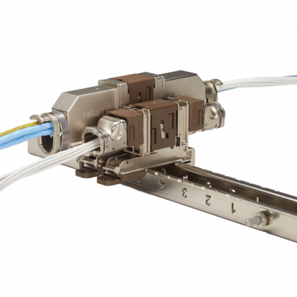 Quick mating connectors with a unique slide lock system simplify wiring in cable-to-cable or PCB-to-cable applications