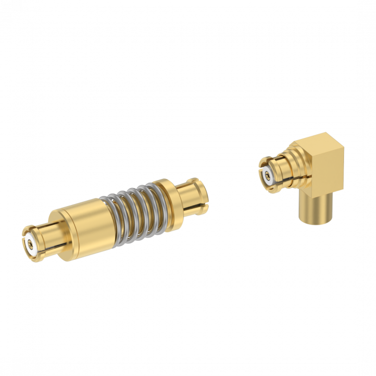 SMP subminiature connector for limited spaces or dense environments