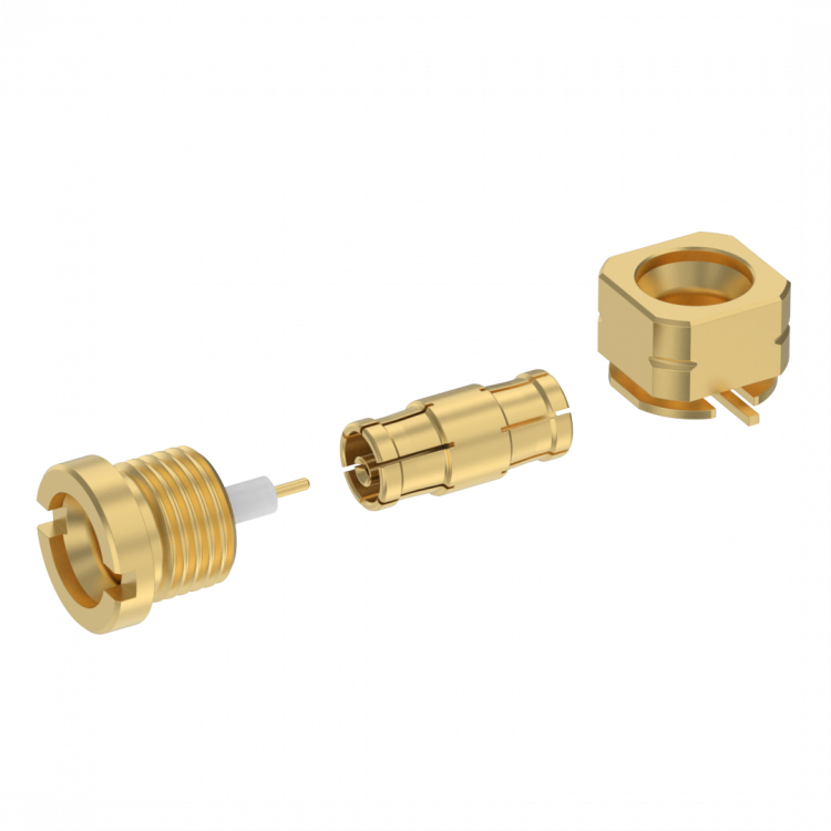 SMPM subminiature connector for limited spaces or dense environments