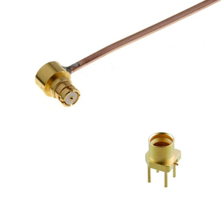 SMP subminiature connector for limited spaces or dense environments