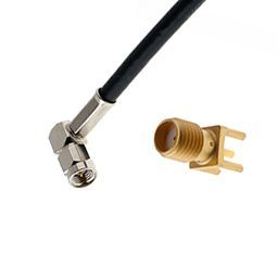 Sub miniature screw-on SMA connector. SMA connectors operate in the range DC-18 GHz. Learn more.