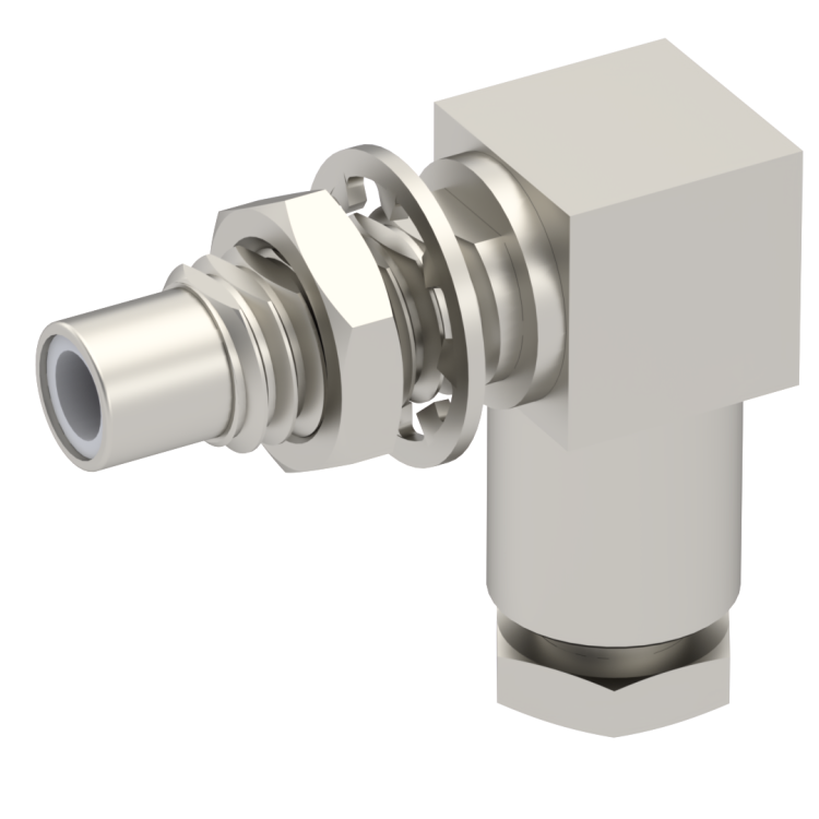SMC / RIGHT ANGLE JACK MALE CLAMP TYPE FOR 2/50 D CABLE NICKEL
