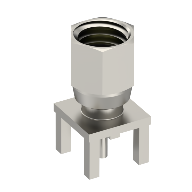 SMC / STRAIGHT PLUG RECEPTACLE FEMALE NICKEL