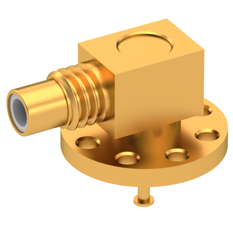 SMC / RIGHT ANGLE JACK MALE GOLD REMOVABLE REAR CONTACT