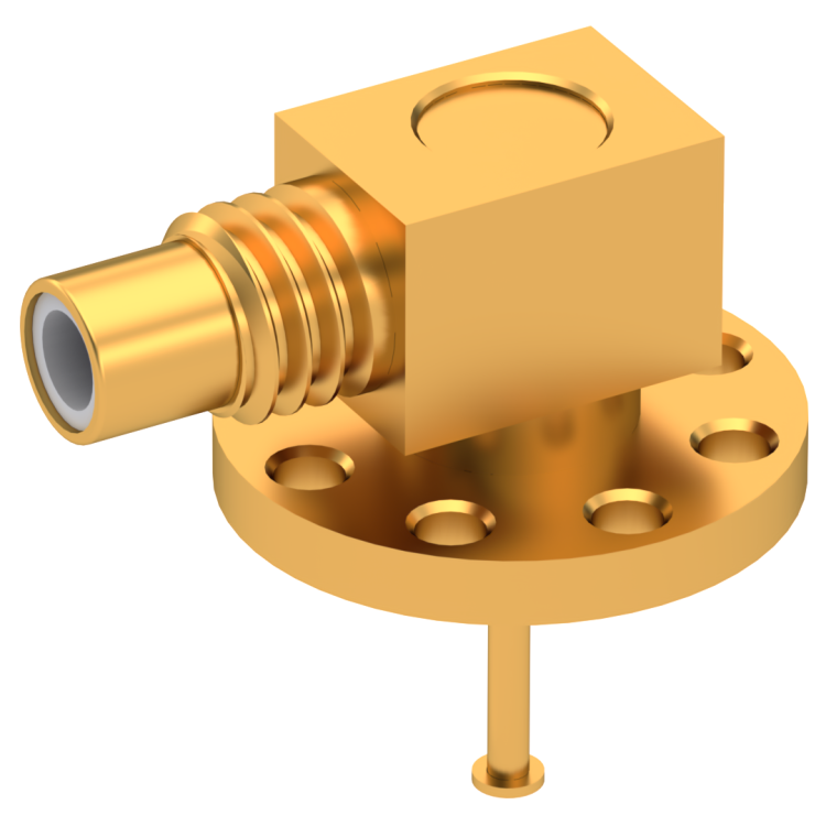 SMC / RIGHT ANGLE JACK MALE GOLD REMOVABLE REAR CONTACT