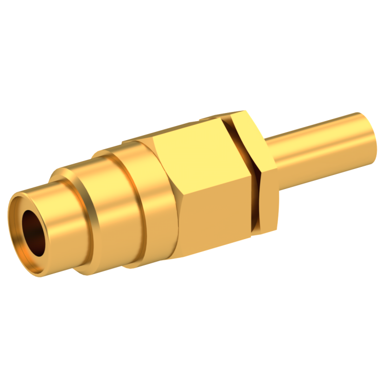 75 OHM / STRAIGHT JACK MALE CLAMP TYPE FOR 6/75 S GOLD