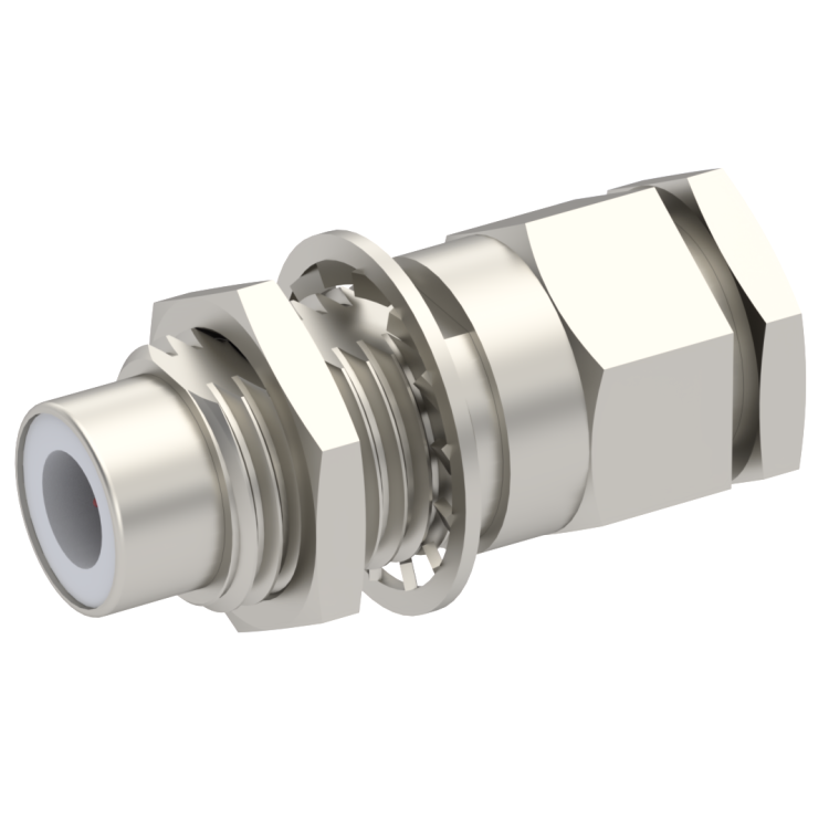 75 OHM / STRAIGHT JACK MALE CLAMP TYPE FOR 6/75 S NICKEL