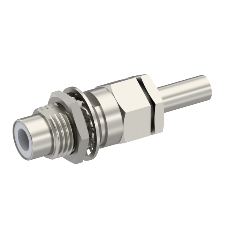 75 OHM / STRAIGHT JACK MALE CRIMP TYPE FOR 2.6/75 S NICKEL