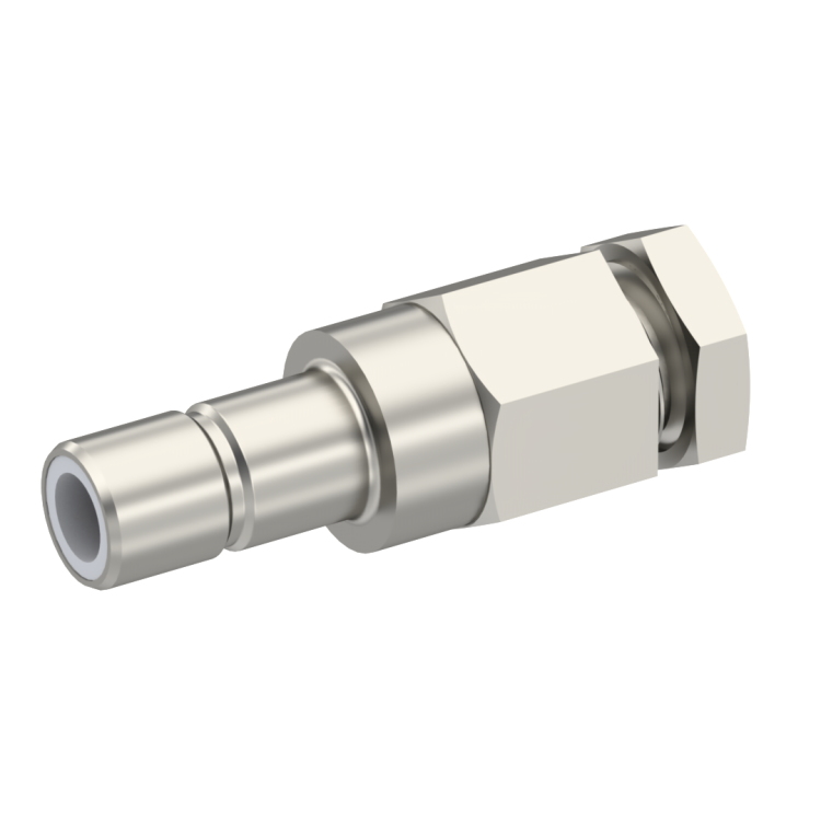 SMB / STRAIGHT JACK MALE SOLDER CLAMP FOR .141''/50 SR NICKEL