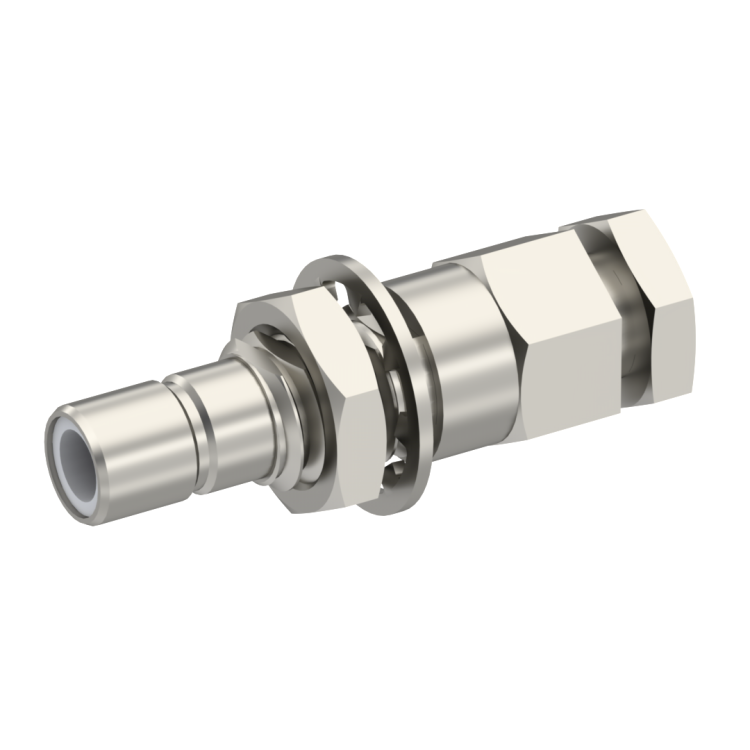 SMB / STRAIGHT JACK MALE SOLDER CLAMP FOR .085''/50 SR NICKEL