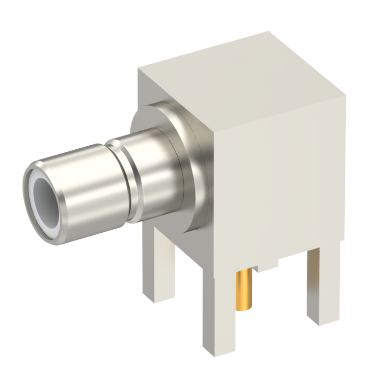 SMB / RIGHT ANGLE JACK RECEPTACLE MALE NICKEL