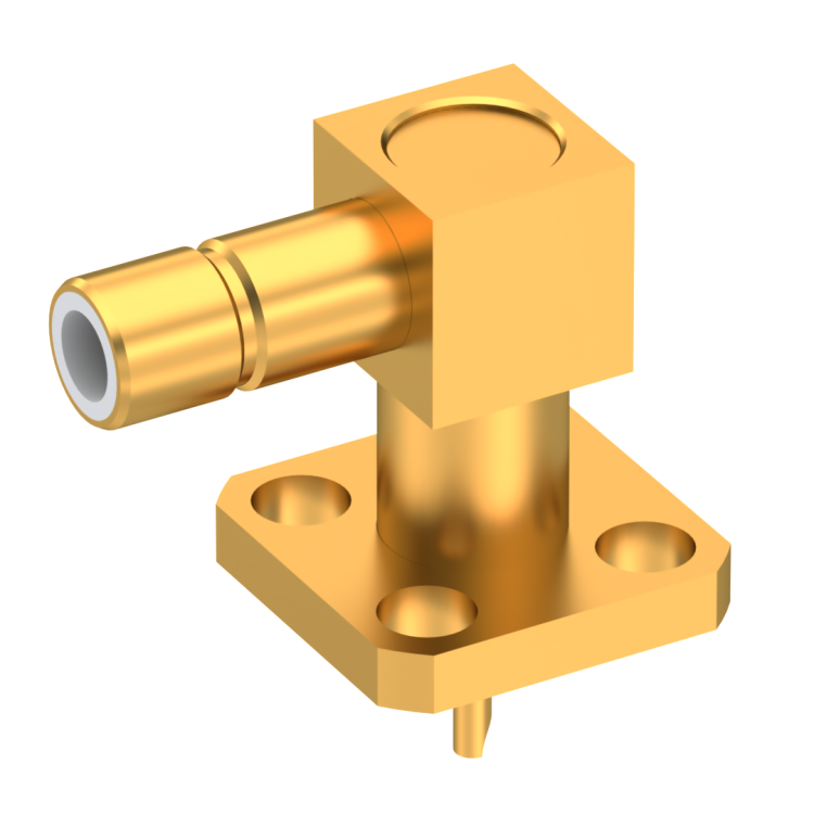 SMB / RIGHT ANGLE JACK RECEPTACLE MALE GOLD