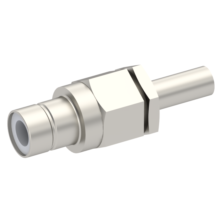 75 OHM / STRAIGHT JACK MALE CRIMP TYPE FOR 3.8/95 S NICKEL