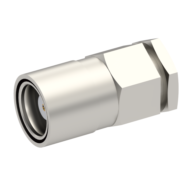 75 OHM / STRAIGHT PLUG FEMALE CLAMP TYPE FOR 2.6/75 S NICKEL