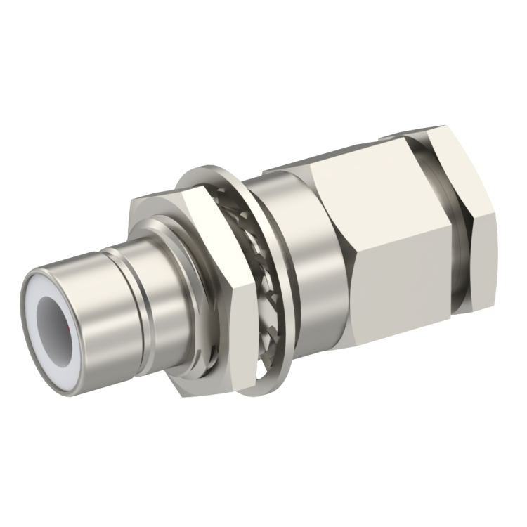 75 OHM / STRAIGHT JACK MALE CLAMP TYPE FOR 2.6/75 S NICKEL