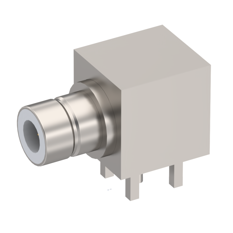 75 OHM  / RIGHT ANGLE JACK MALE NICKEL