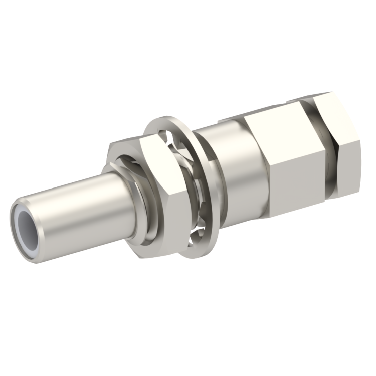 SLB / STRAIGHT JACK MALE CLAMP TYPE FOR 2.6/50 S CABLE NICKEL