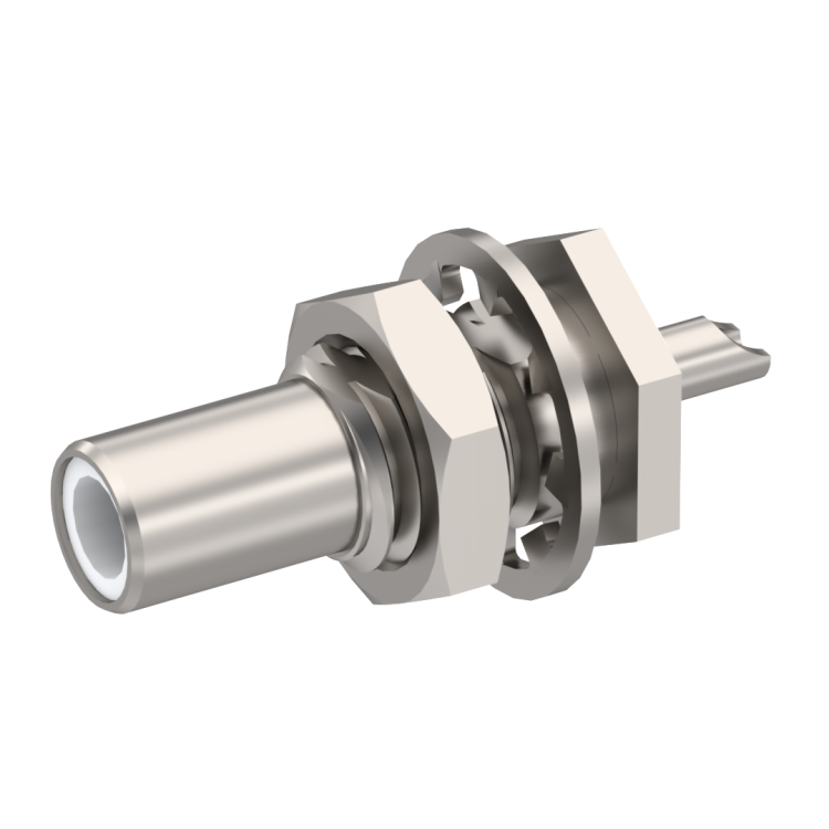 SLB / STRAIGHT JACK RECEPTACLE MALE NICKEL REAR MOUNT