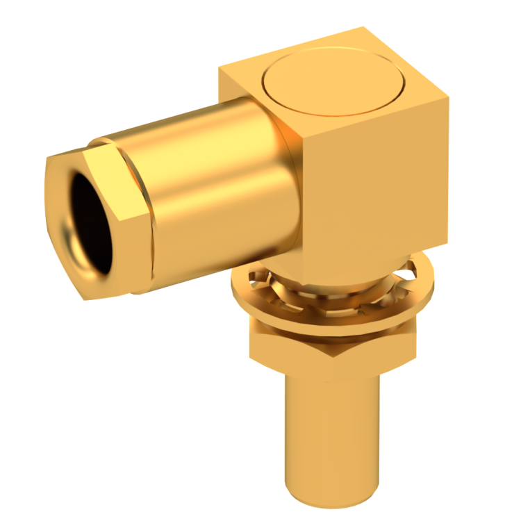 SLB / RIGHT ANGLE JACK MALE SOLDER CLAMP FOR .085''/50 SR GOLD