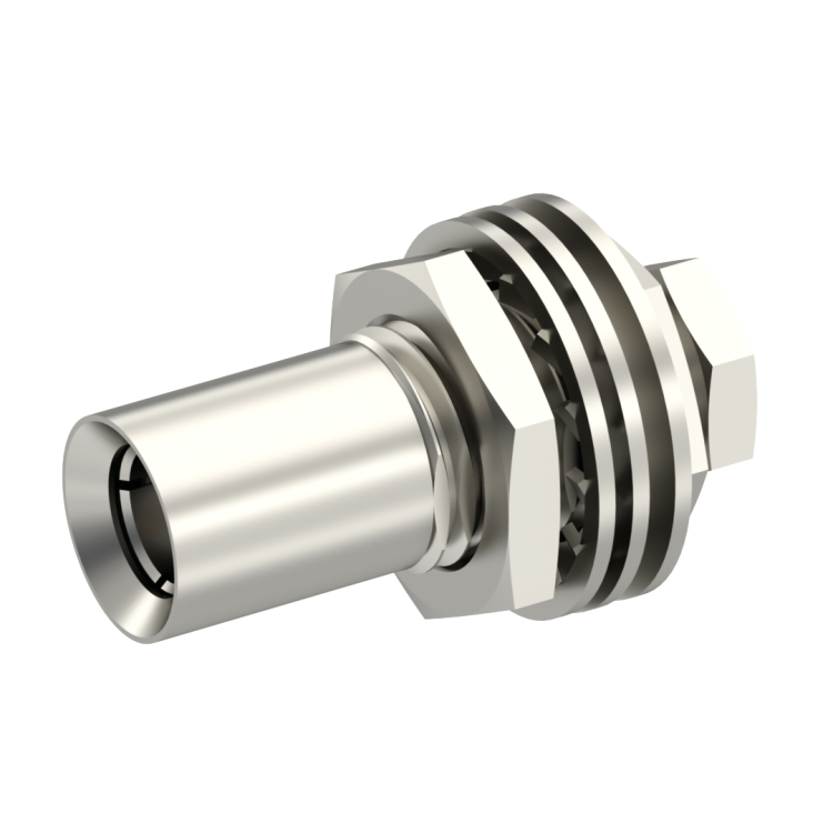 SLB / STRAIGHT PLUG FEMALE SOLDER CLAMP FOR .085''/50 SR NICKEL FLOAT MOUNT/BLIND MATE