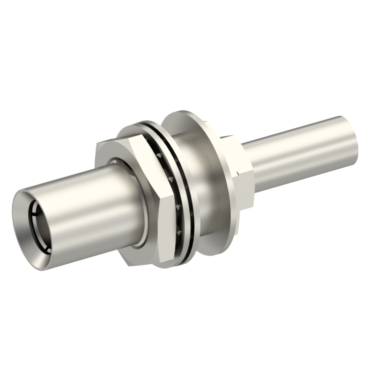 SLB / STRAIGHT PLUG FEMALE CRIMP TYPE FOR 2.6/50 D CABLE NICKEL FLOAT MOUNT/BLIND MATE