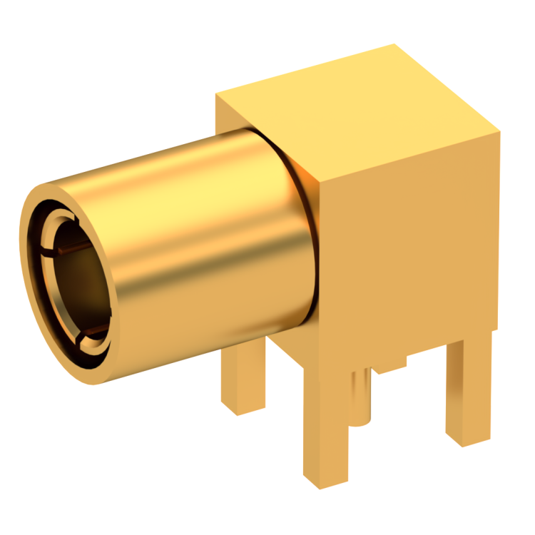 SLB / RIGHT ANGLE PLUG RECEPTACLE FEMALE GOLD