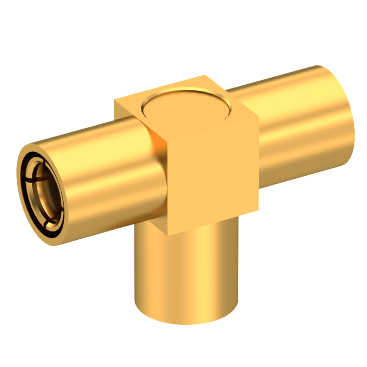 SMB / SMB / SMB TEE PLUG/PLUG/PLUG FEMALE/FEMALE/FEMALE GOLD