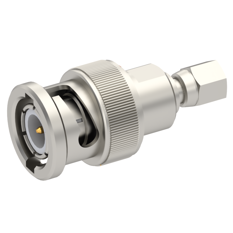 BNC / SMC STRAIGHT PLUG/PLUG MALE/FEMALE NICKEL