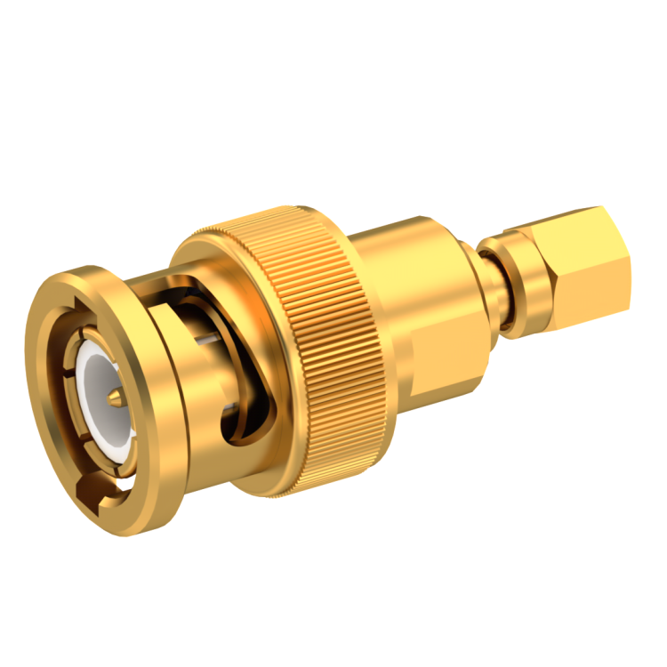 BNC / 75 OHM STRAIGHT PLUG/JACK MALE/MALE GOLD