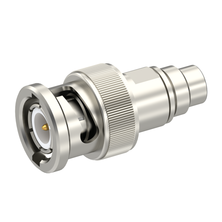 BNC / 75 OHM STRAIGHT PLUG/JACK MALE/MALE NICKEL