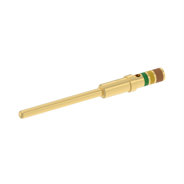 Size 20HD Pin Power contact for AWG 24/22/20 cable - Arinc 404, MIL-C-81659B (DSX SERIES)  