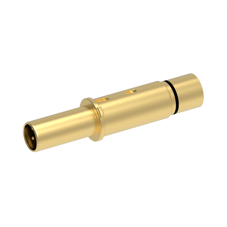 Size 8 quadrax pin contact for quadrax tensolite NF22Q100  cables-(EPXA & B / QM QR SERIES)