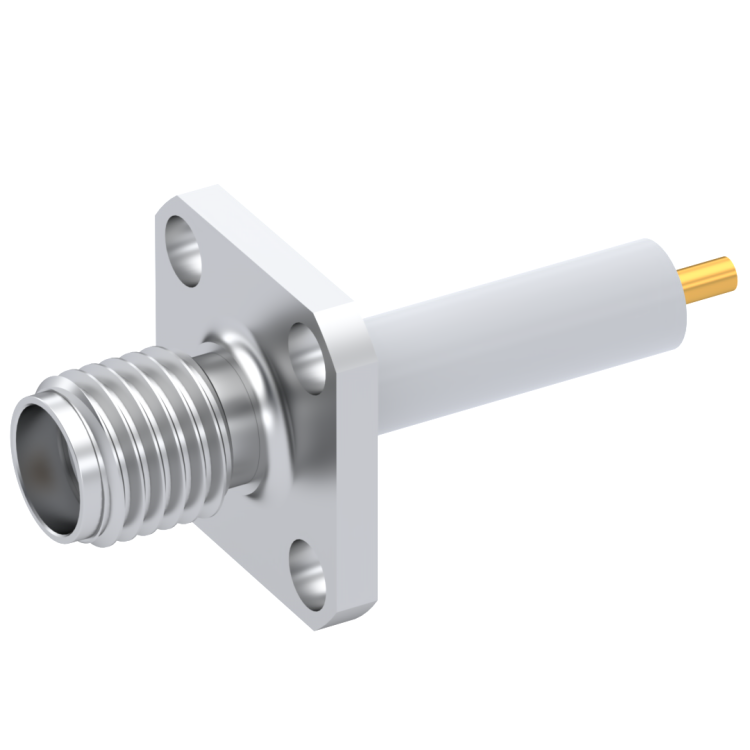 SMA / STRAIGHT JACK RECEPTACLE FEMALE PASSIVATED NON-CAPTIVE CONTACT