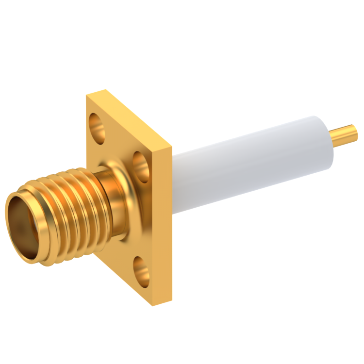 SMA / STRAIGHT JACK RECEPTACLE FEMALE GOLD CAPTIVE CONTACT