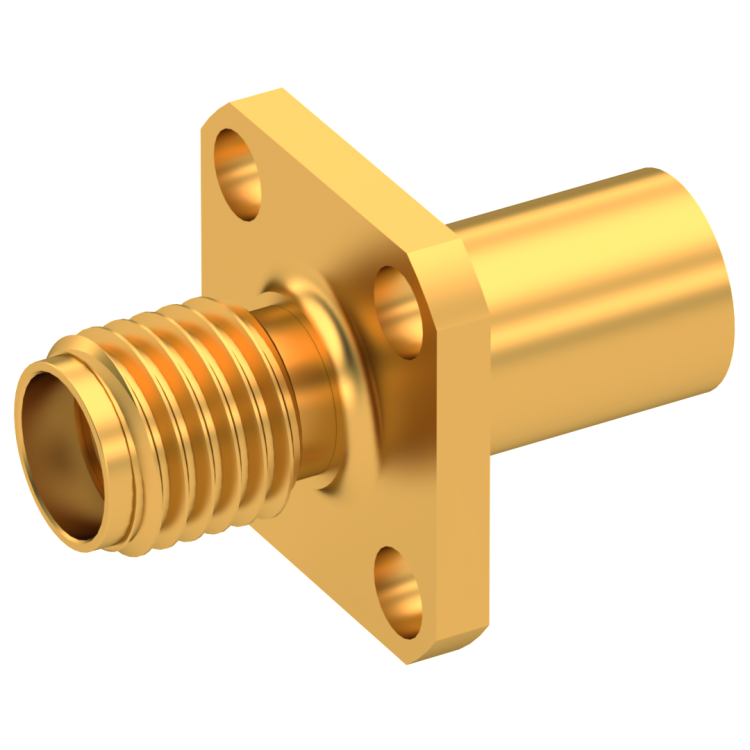 SMA / STRAIGHT JACK FEMALE CRIMP TYPE FOR 5/50 D GOLD NON-CAPTIVE CONTACT