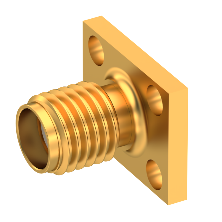 SMA / STRAIGHT JACK RECEPTACLE FEMALE GOLD CAPTIVE CONTACT