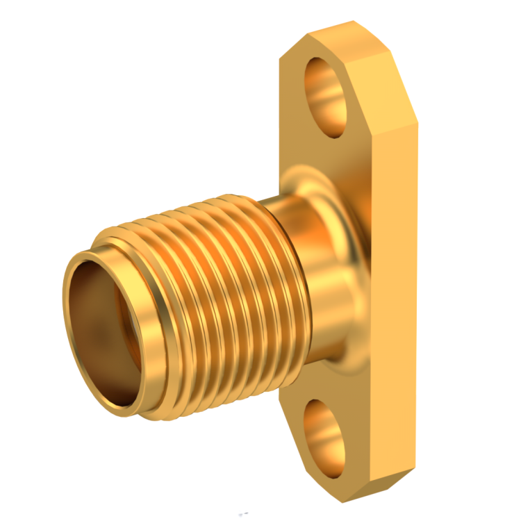 SMA / STRAIGHT JACK RECEPTACLE FEMALE GOLD NON-CAPTIVE CONTACT