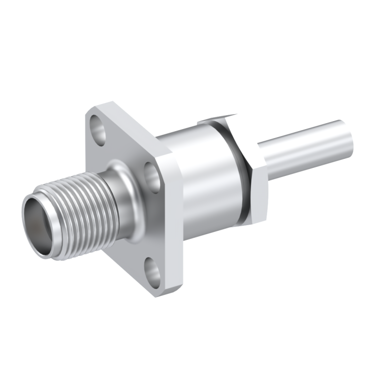 SMA / STRAIGHT JACK FEMALE CRIMP TYPE FOR 2.6/50 S CABLE PASSIVATED CAPTIVE CONTACT