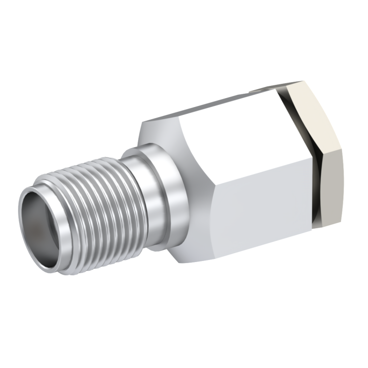 SMA / STRAIGHT JACK FEMALE SOLDER CLAMP FOR .085''/50 SR PASSIVATED CAPTIVE CONTACT