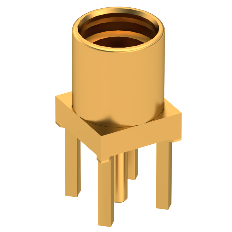 MMCX / STRAIGHT JACK RECEPTACLE FOR PCB SOLDER LEGS