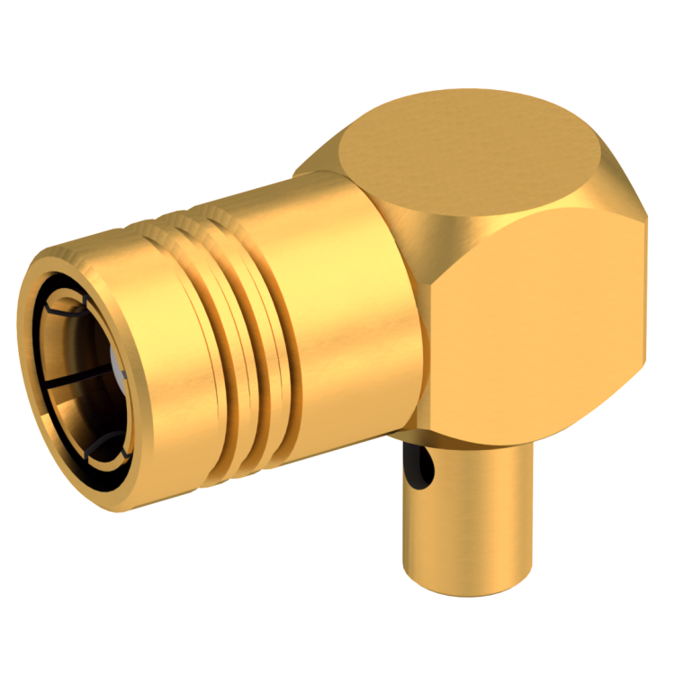 SMB / RIGHT ANGLE PLUG SOLDER TYPE CABLE .085