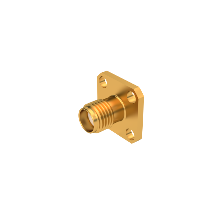 SMA / STRAIGHT SQUARE FLANGE JACK SOLDER TYPE CABLE .085