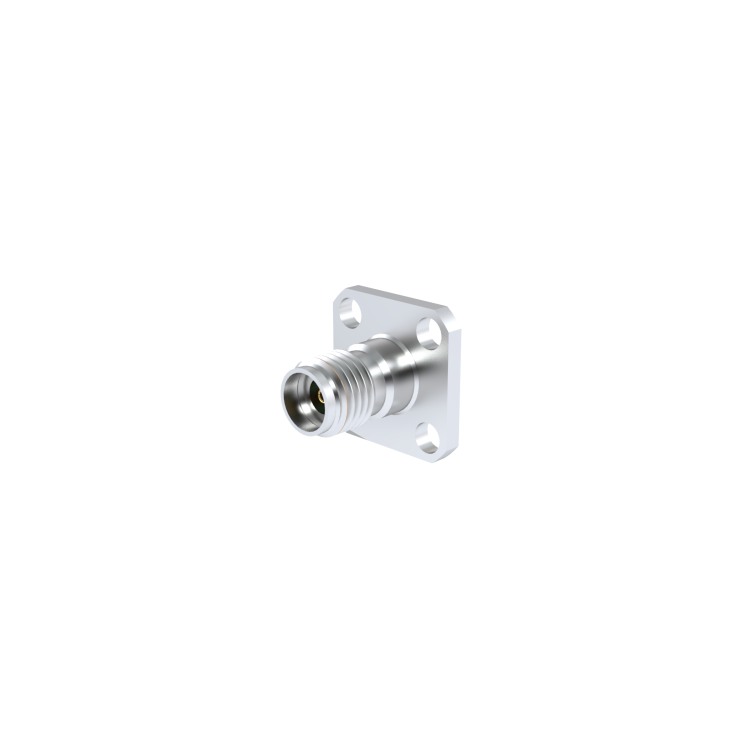 SMA 2.9 / SQUARE FLANGE FEMALE RECEPTACLE WITH CYLINDRICAL CONTACT