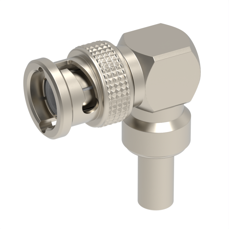 BNC / RIGHT ANGLE PLUG CRIMP TYPE CABLE 5/50 D