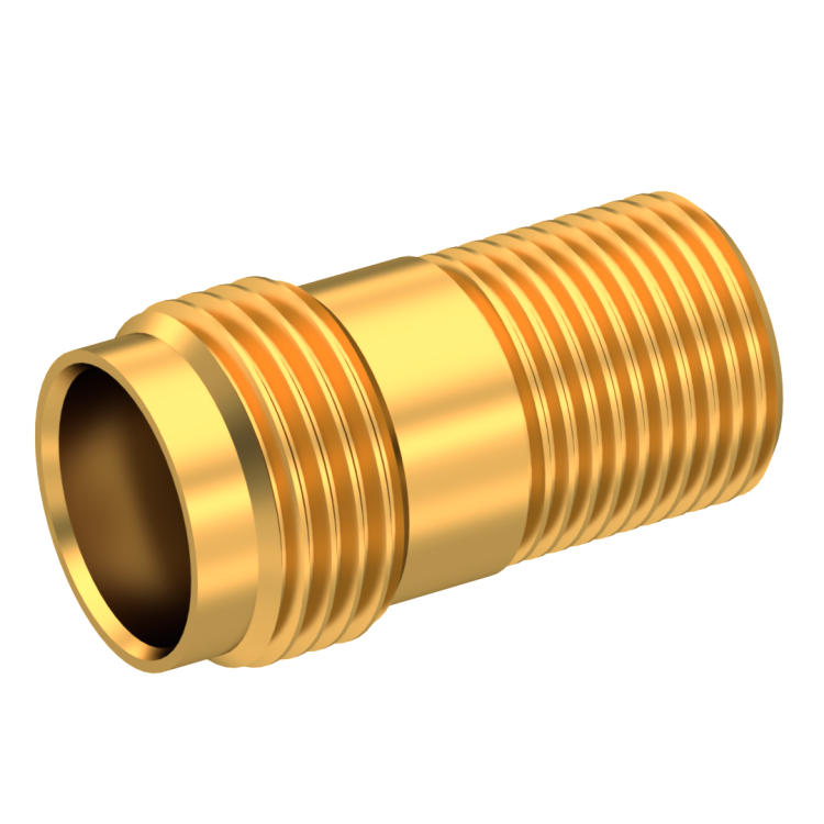 TNC / THREAD-IN JACK RECEPTACLE FRONT MOUNT WITH CYLINDRICAL CONTACT