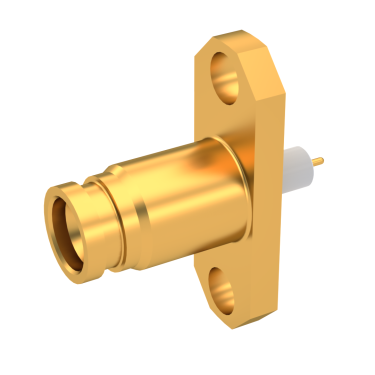 SMP-LOCK / 2 HOLE FLANGE JACK RECEPTACLE LIMITED-DETENT