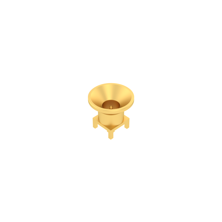 SMP-MAX / STRAIGHT MALE RECEPTACLE FOR PCB SLIDE TYPE SOLDER LEGS