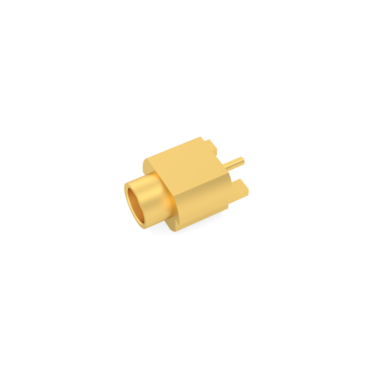 SMP-MAX / STRAIGHT MALE ECEPTACLE FOR EDGE CARD SNAP TYP EWITH CYLINDRICAL CONTACT