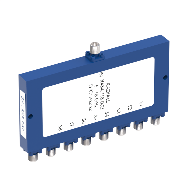 POWER DIVIDER 8W SMA6-18GHZ