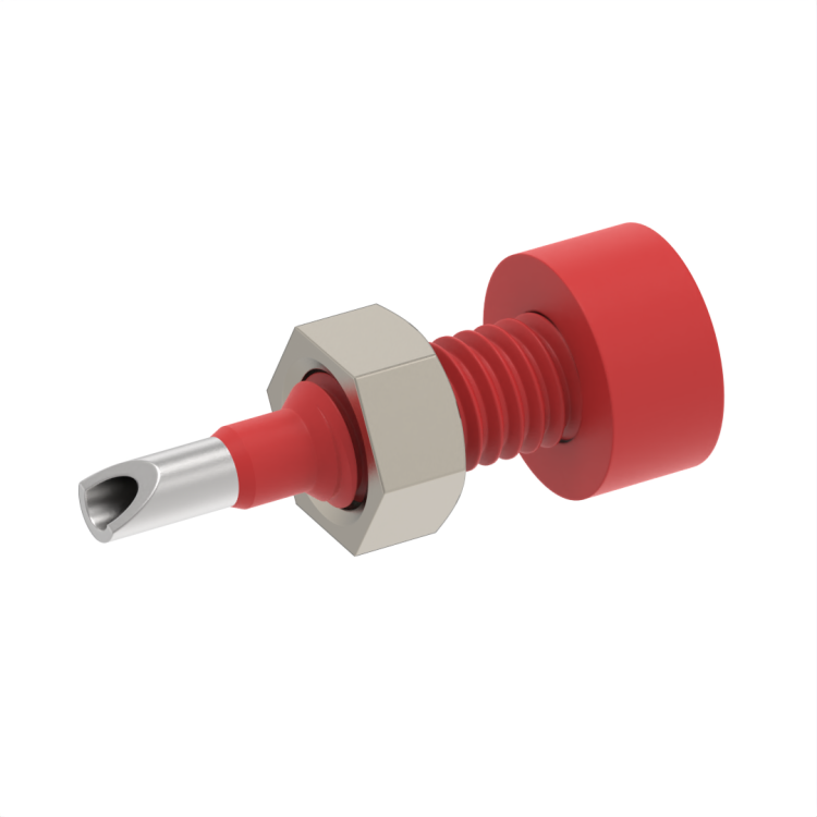 BANANA / 2MM SERIE FEMALE DLPI INSULATED RED